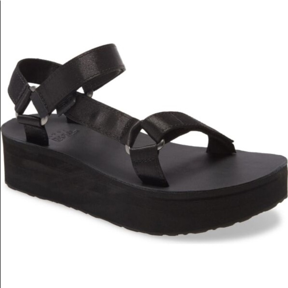 COPY - COPY - Teva Universal Satin Flatforms 7.5
